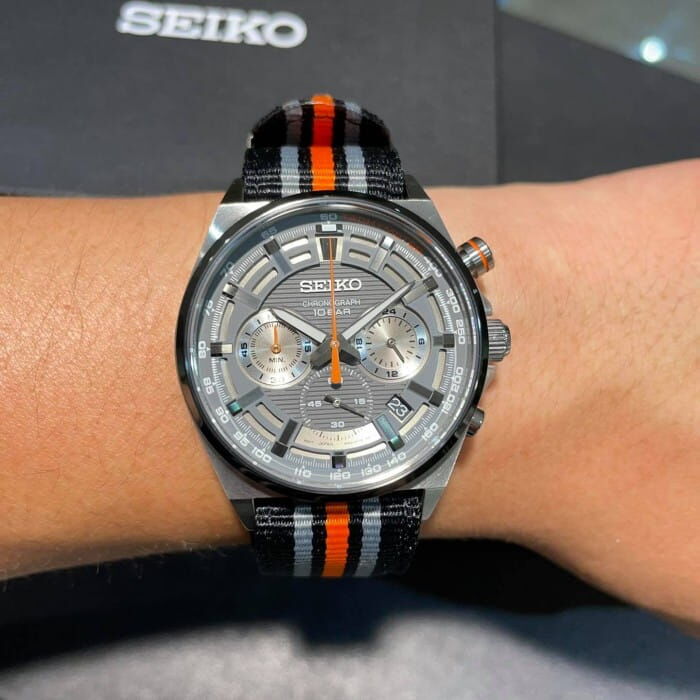 精工 Seiko Neo Sports Chronograph Grey Dial Quartz SSB403 SSB403P1 SSB403P 100M Men's Watch 運動計時碼錶 灰色錶盤 石英錶