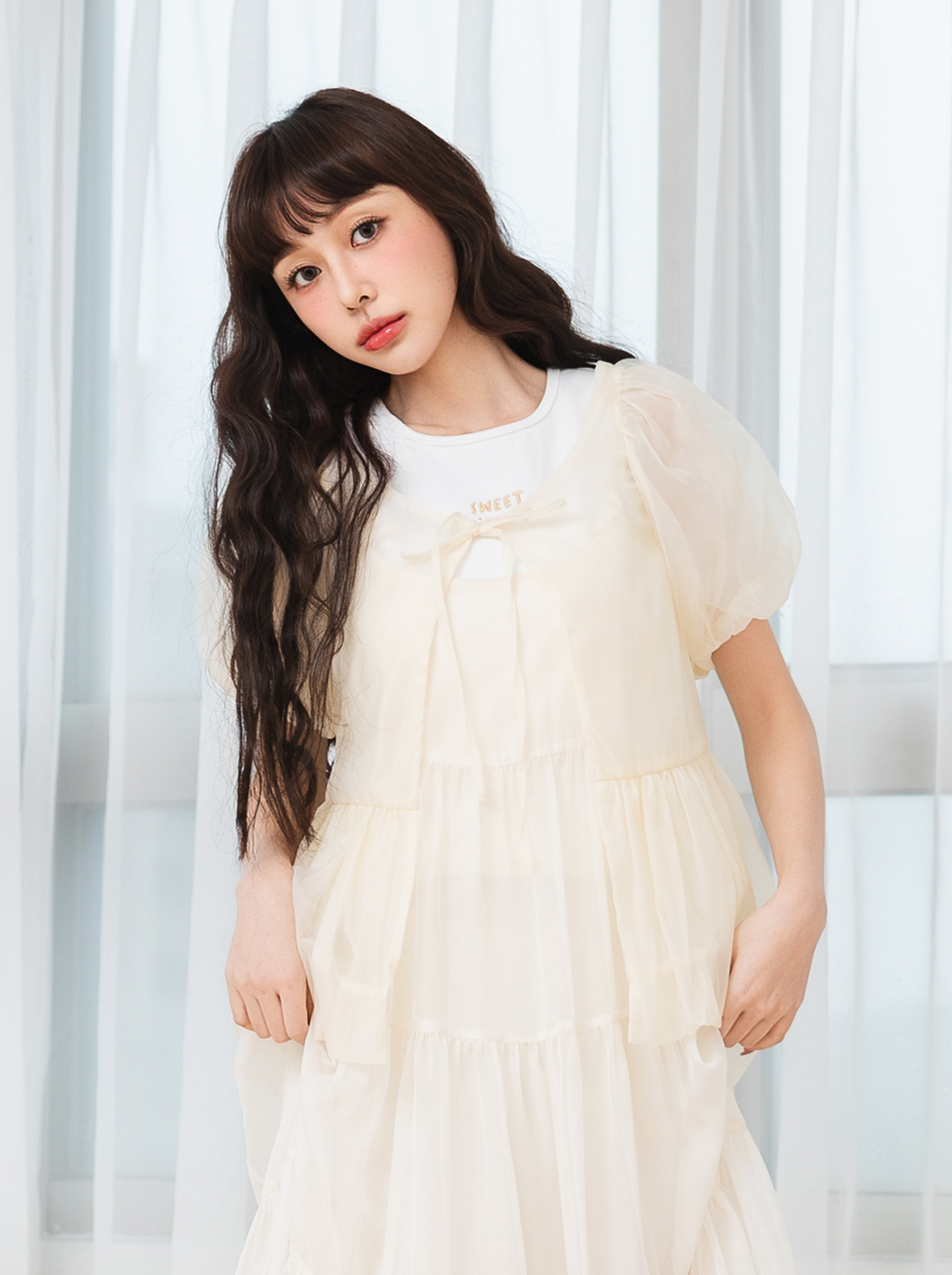 軟軟兔甜蜜日常澎澎袖2件套