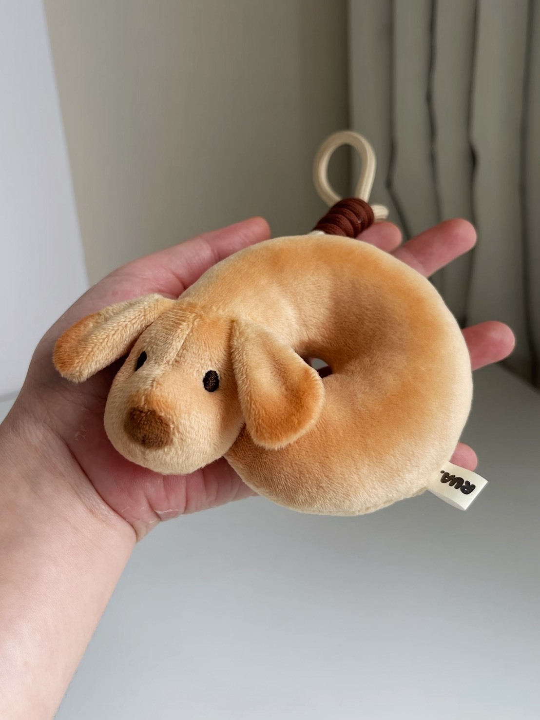 微焦貝果狗 吊飾 10cm