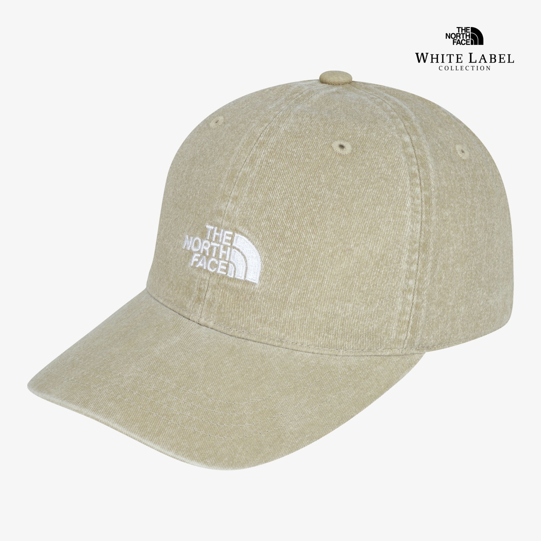 【代購】 THE NORTH FACE LOGO 復古刺繡棒球帽 NE3CS00 SOMI 全昭彌同款 淺褐色