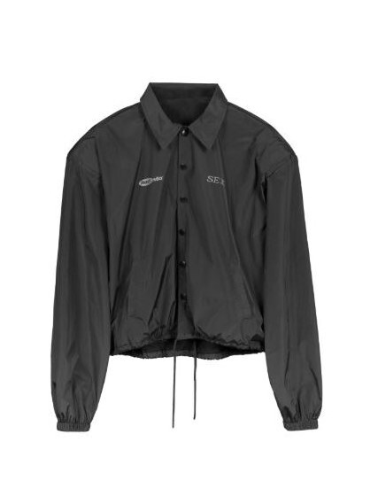 ROCKSTA reflective print workwear padded shoulder coach jacket