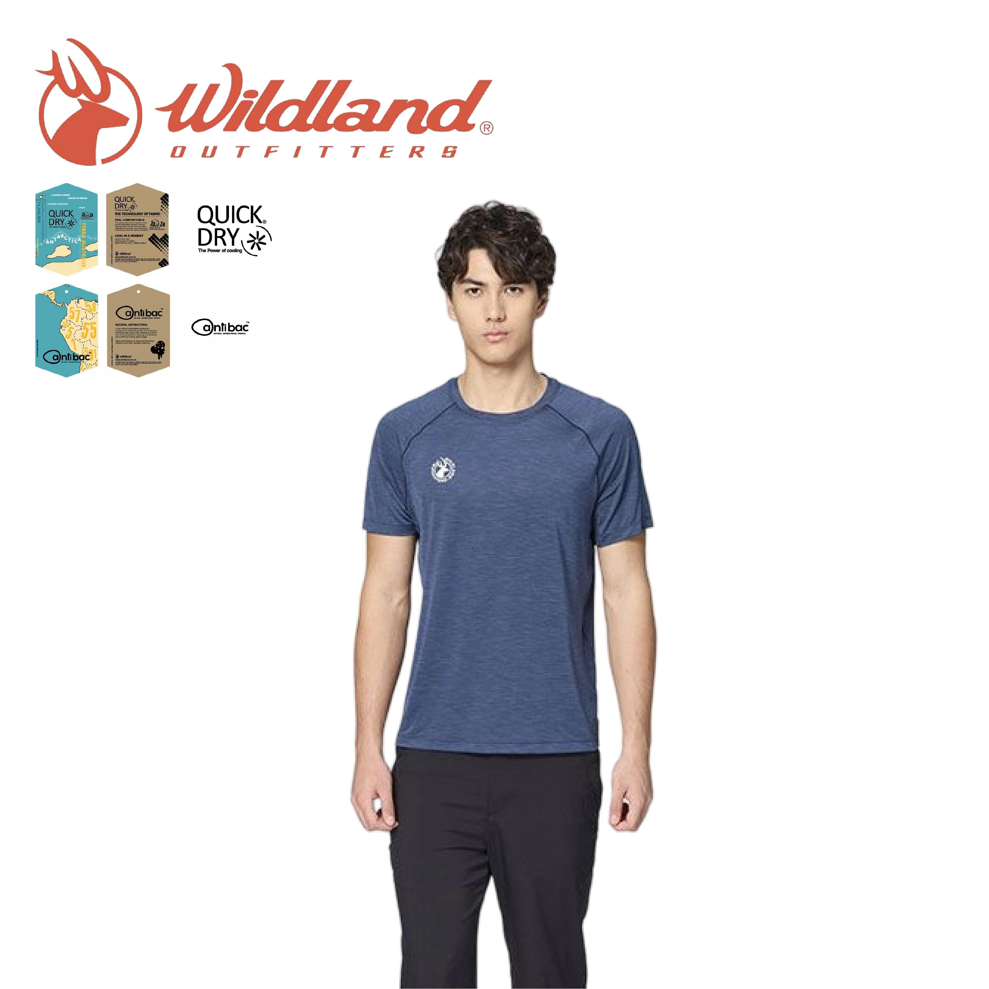 Wildland 荒野 銀纖維輕感抗菌吸排衫 男款 (3色) 10WB51602