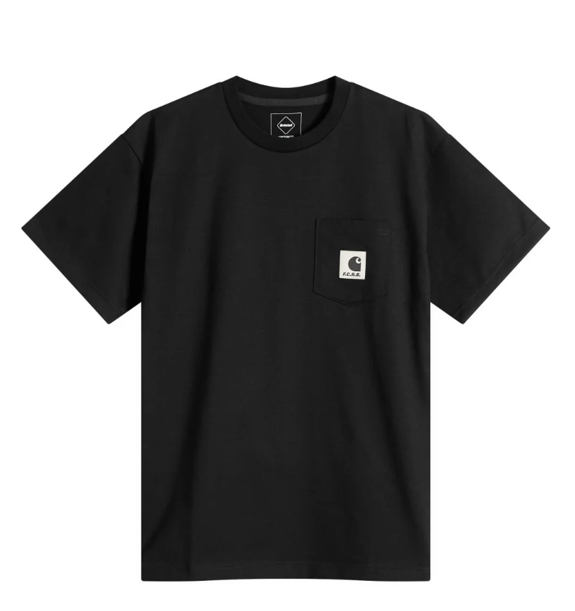 Carhartt WIP x FCRB Pocket Tee- Black