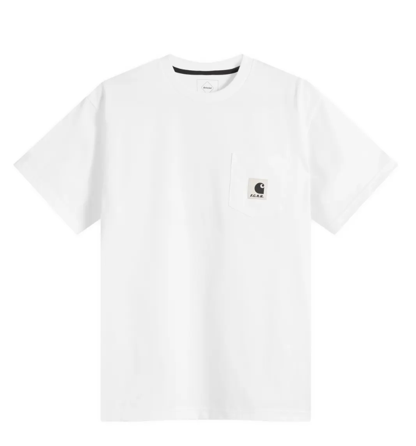 Carhartt WIP x FCRB Pocket Tee- White