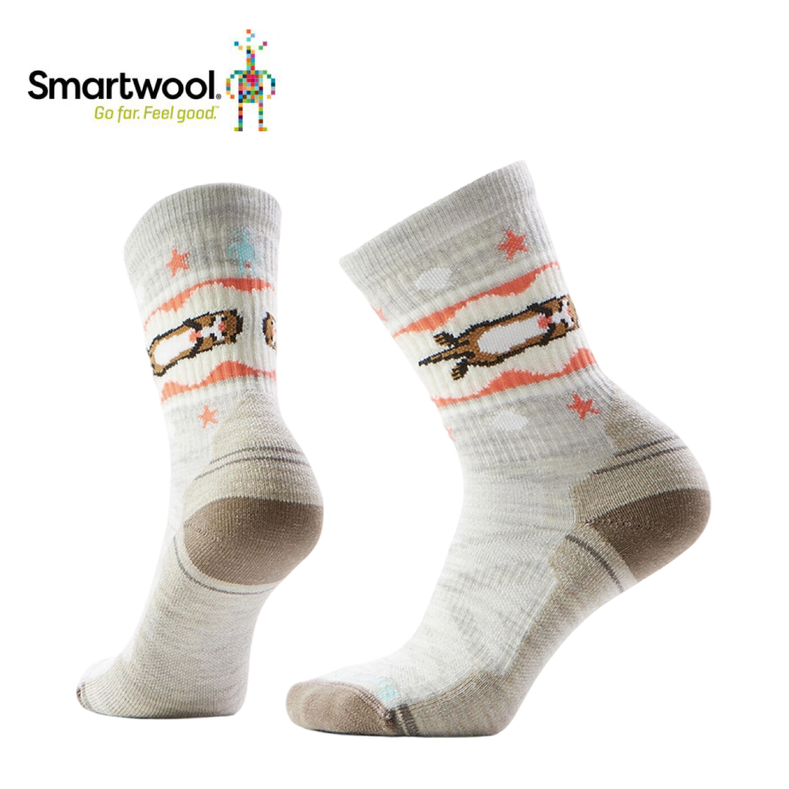 Smartwool 美國 機能輕量減震條紋中長襪 女款 (2色) 44SW003048