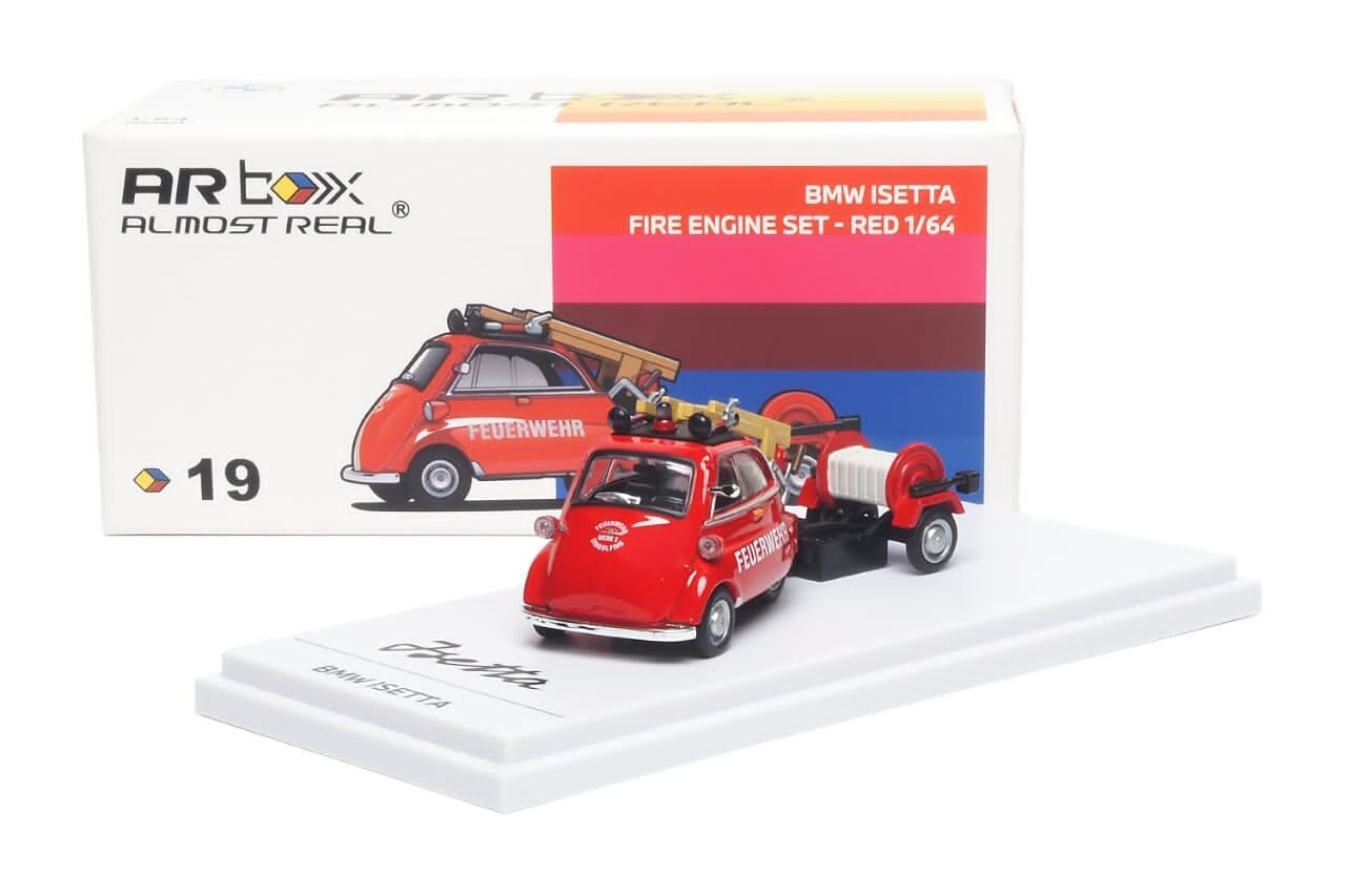 預訂:1/64 Almost Real #19 BMW lsetta Fire Engine Set Red (630302001 )