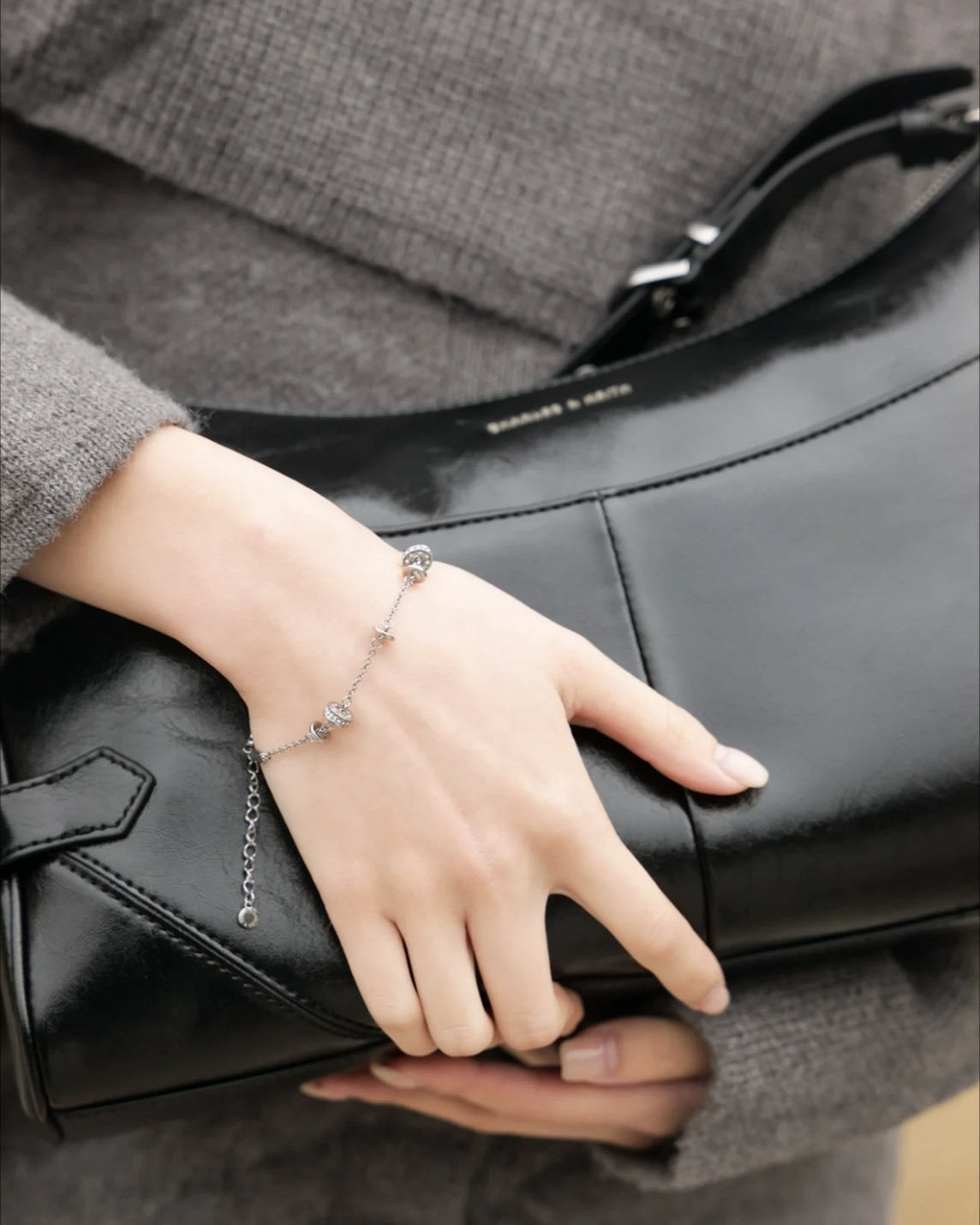 【預購】CHARLES & KEITH 無邊星穹手鍊 銀色 CK513220055