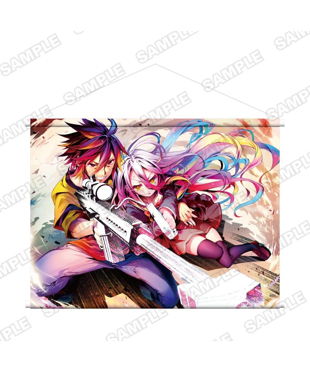 預購-『NO GAME NO LIFE 遊戲人生』第13集發售紀念 加厚絨布B2掛軸【日本進口精品】