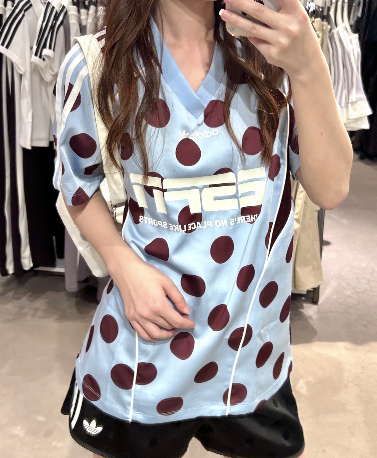 <點點風暴💥> Adidas Originals春夏街頭點點球衣 藍/灰
