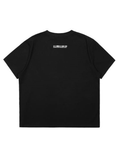 ROCKSTA Glow-in-the-Dark Letter Print Short-Sleeve T-Shirt