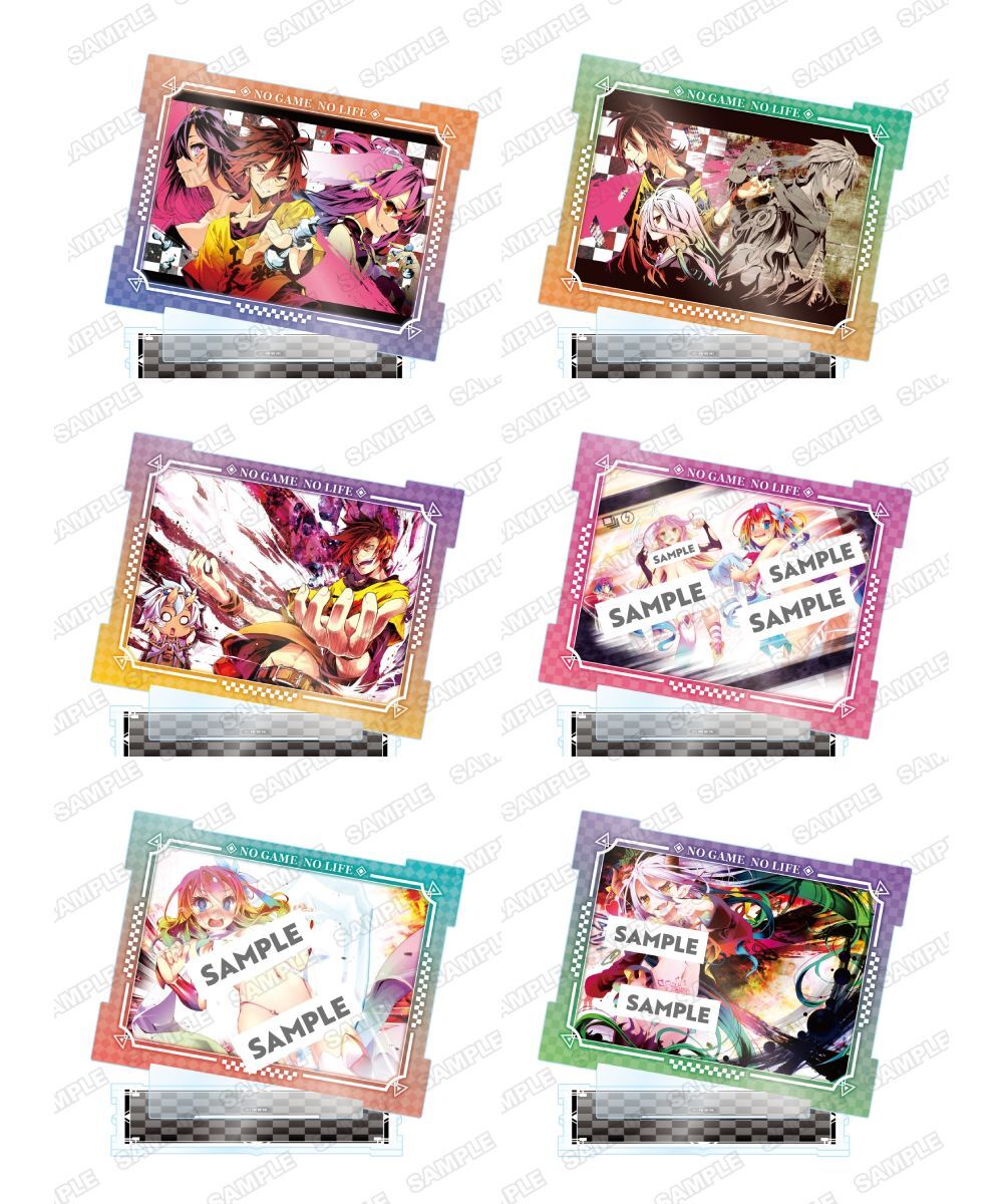 預購-『NO GAME NO LIFE 遊戲人生』第13集發售紀念 壓克力立牌 彩頁插圖系列B【日本進口精品】