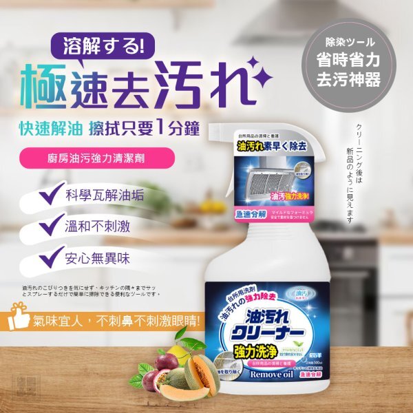 WSBB11428  廚房油污強力清潔劑（7月中旬）