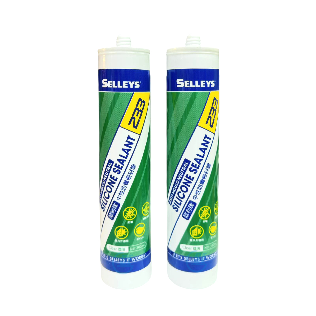 "SELLEYS" 犀利牌233中性防霉密封膠 (300ml) (24支/箱)