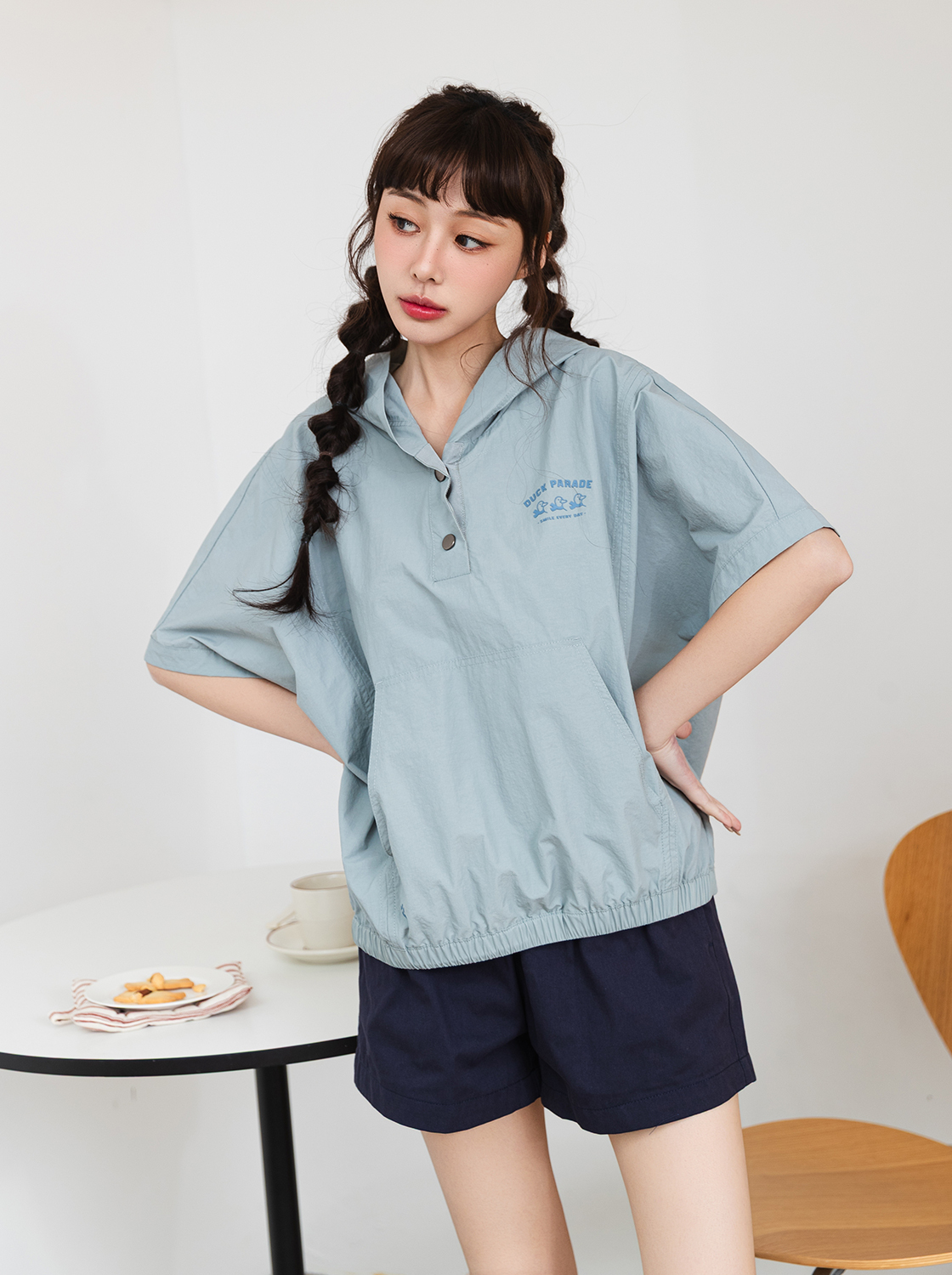 奈奈子美式文字帽TEE