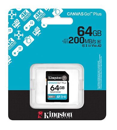 金士頓 Kingston SDG4 Canvas Go! Plus SD記憶卡 64GB 128GB 256GB