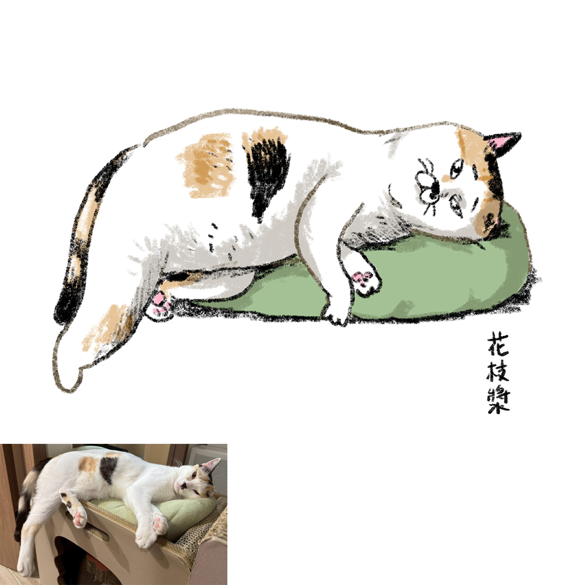 【ehcat貓室友】貓咪似顏繪 (電子檔)