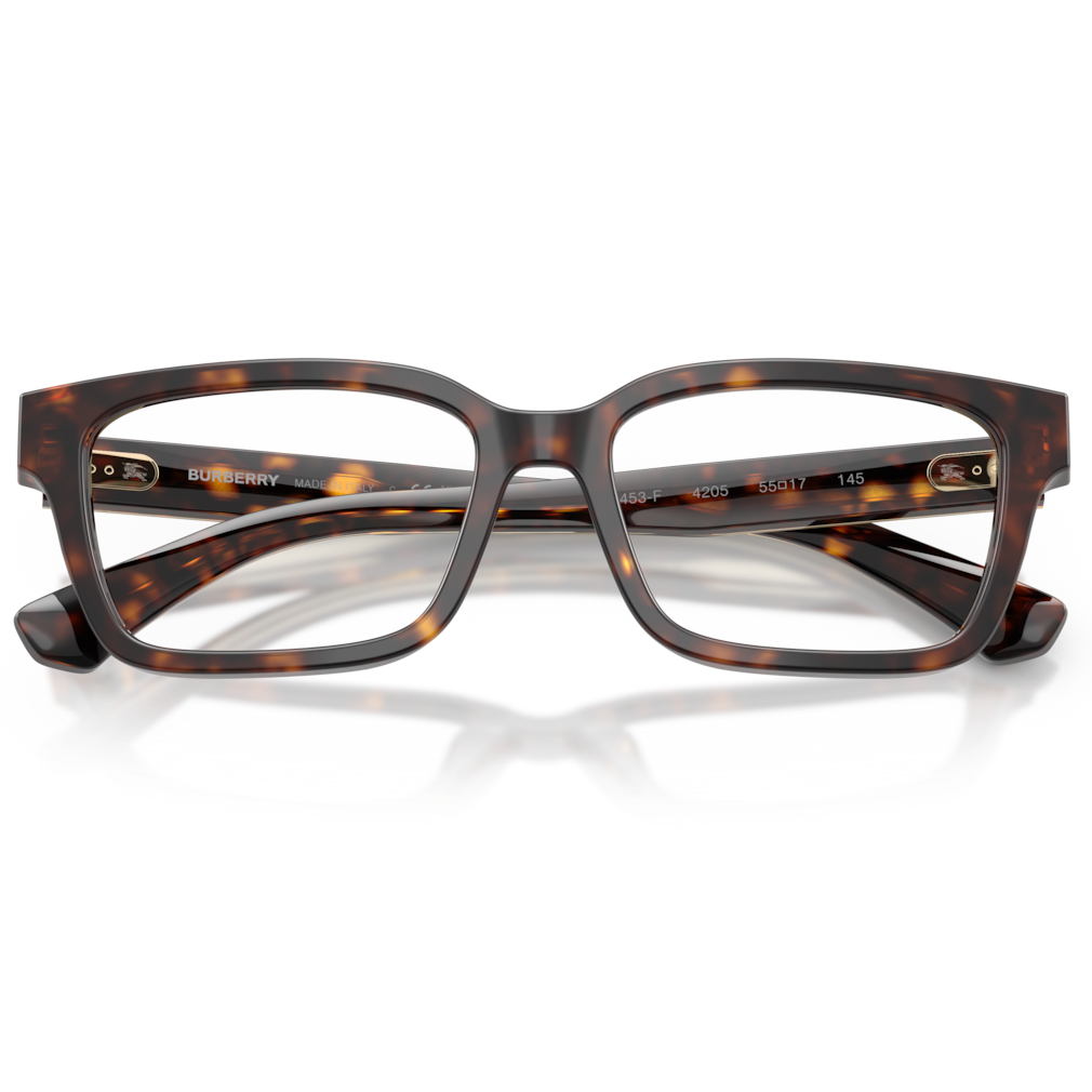 【BURBERRY】BE2453F 4205-55mm 方框光學眼鏡♣(深琥珀色)