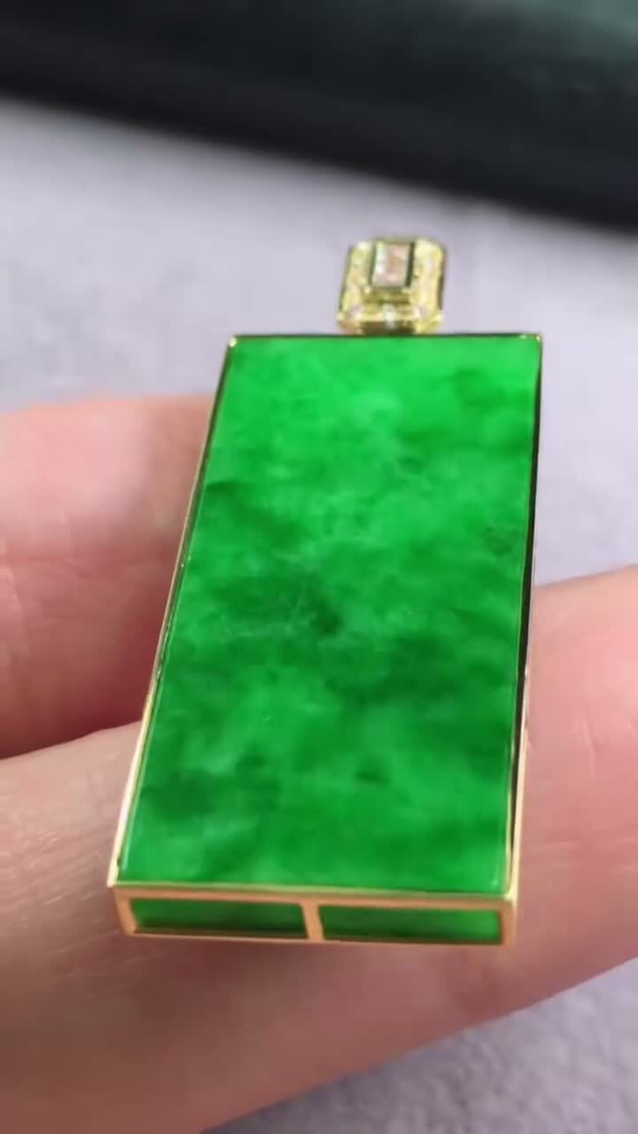 翡翠無事牌,天然翡翠A玉, 緬甸玉, Jade, Jadeite