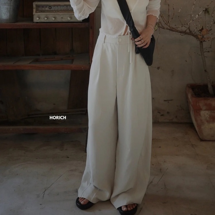 𝗔𝘂𝗴.𝟭𝟯 /HO25831-男女共穿中性 涼感繭型西褲(2色)S-XL 加長版 - 灰杏