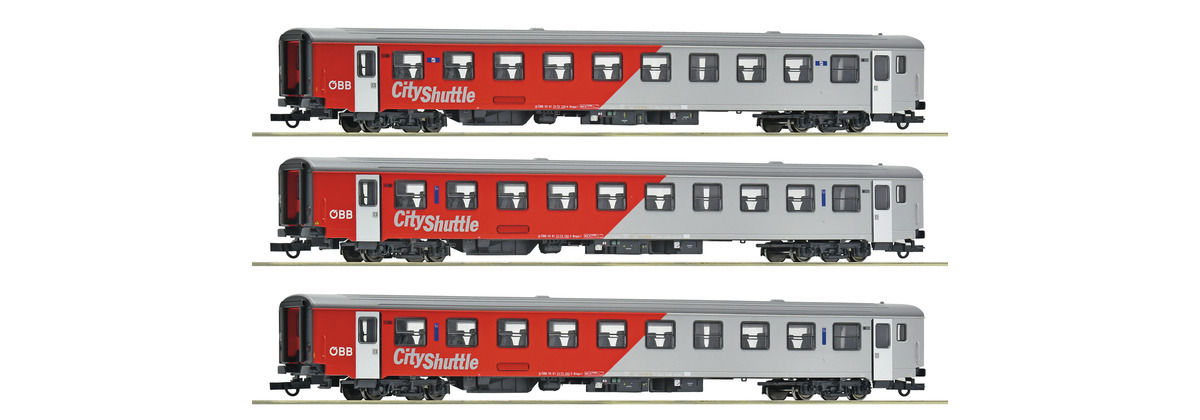 Roco 6200191 HO規 3件套裝：奧地利聯邦鐵路通勤車廂