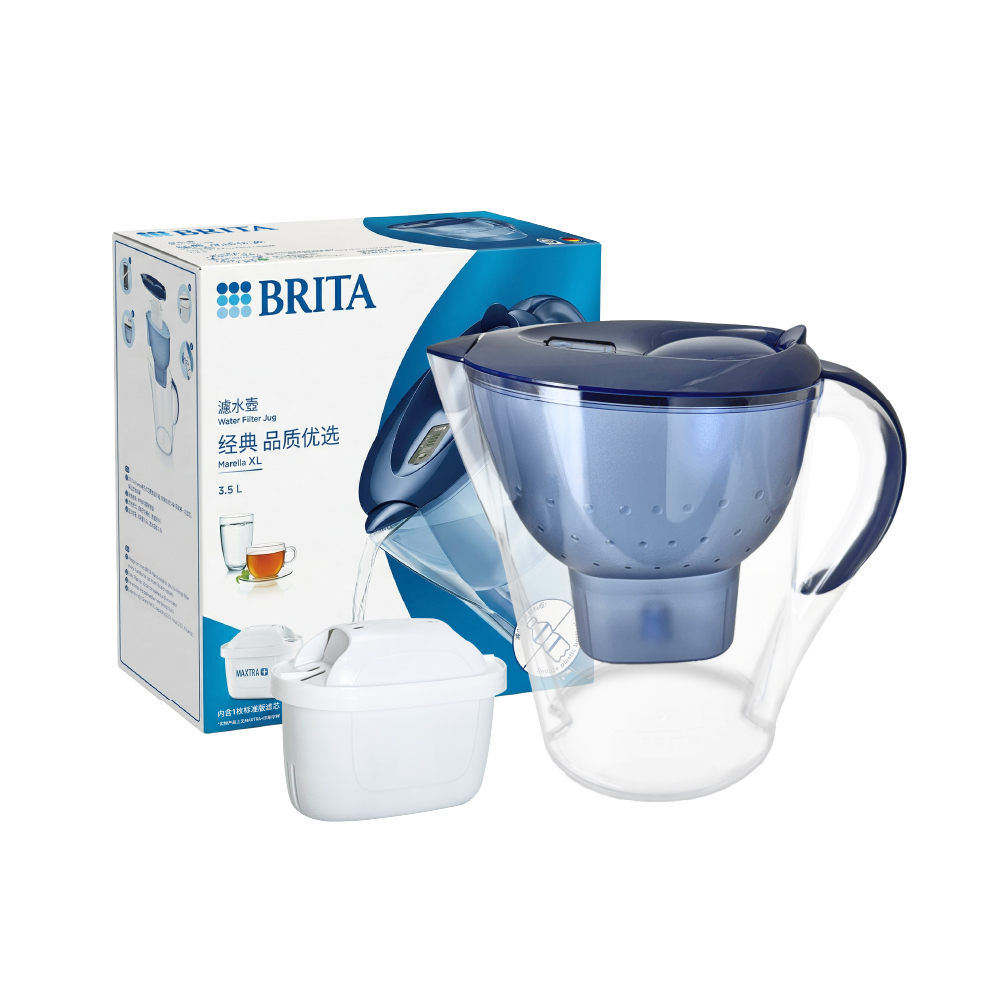 BRITA 馬利拉濾水壺3.5L+MAXTRA PLUS濾芯 共1壺1芯(原裝平輸)