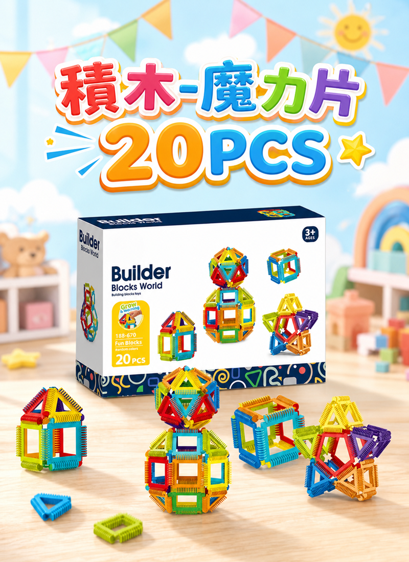 積木-魔力片20PCS 188-670