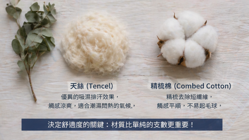 長纖棉與天絲床包材質比較