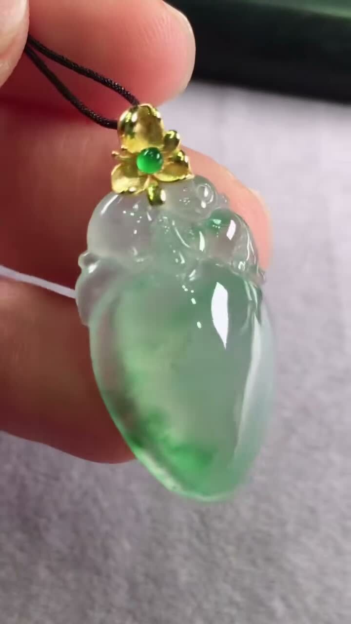 翡翠壽桃,天然翡翠A玉, 緬甸玉, Jade, Jadeite