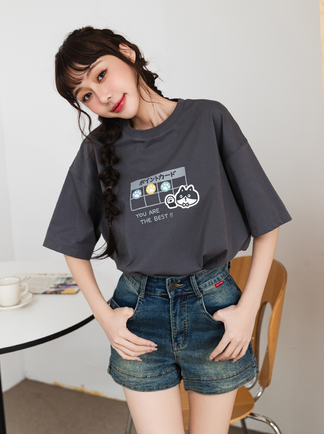 奈奈子小遊戲印花T恤