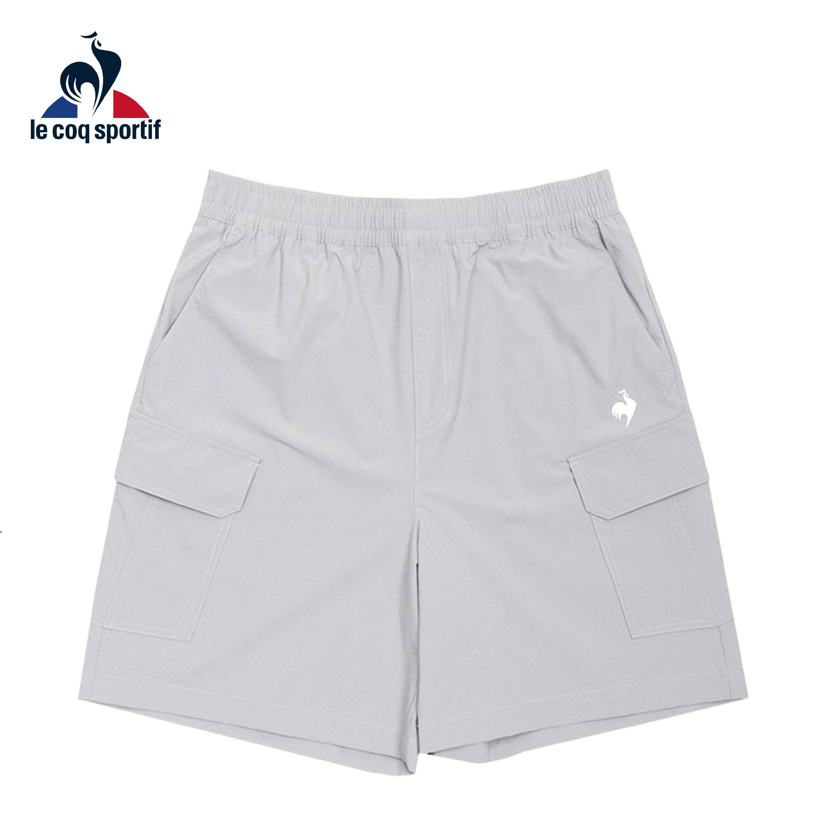 LE COQ SPORTIF 法國公雞 平織運動短褲 男款 (晶片灰色) 20MXX81082