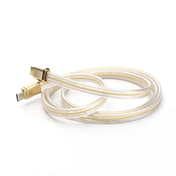 ddHiFi TC19CC Gold 旗艦純銀數碼信號線 Comet Gold (10cm/45cm/100cm)