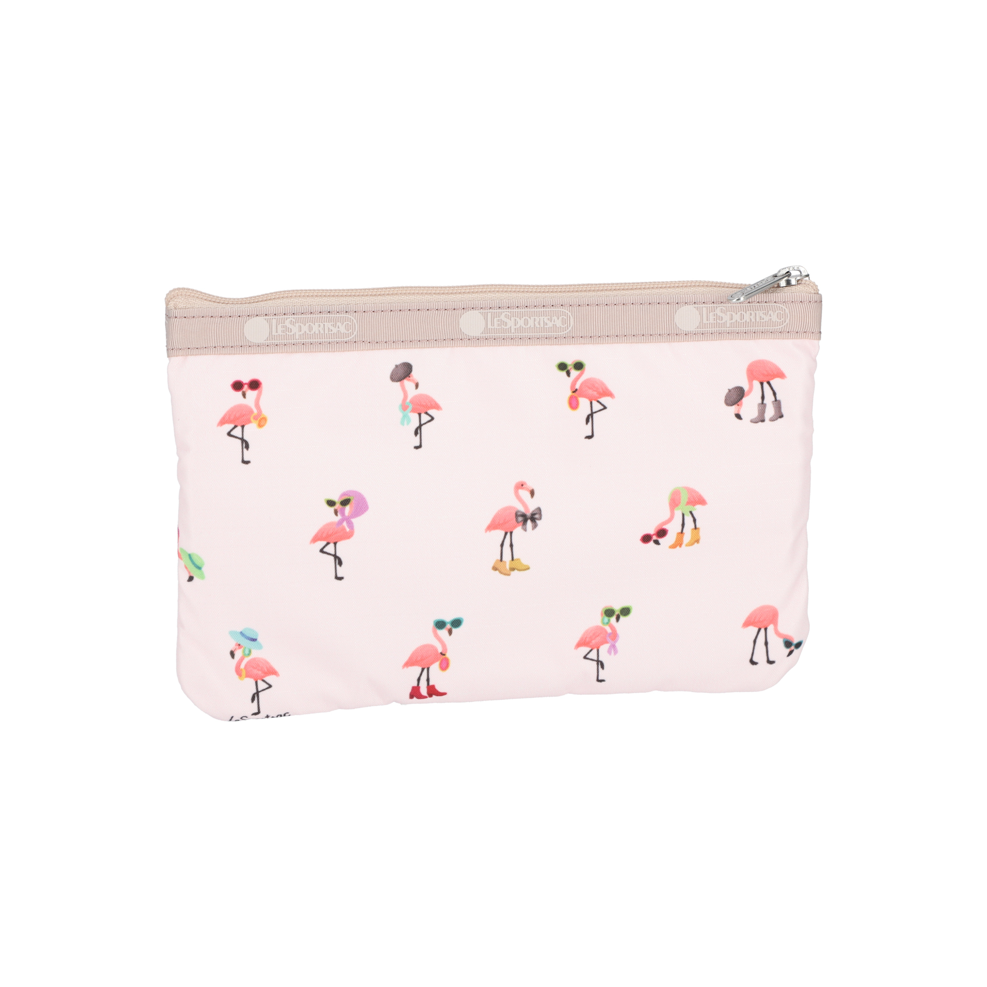 三拉鍊化妝袋 (FLAMINGO PARTY)