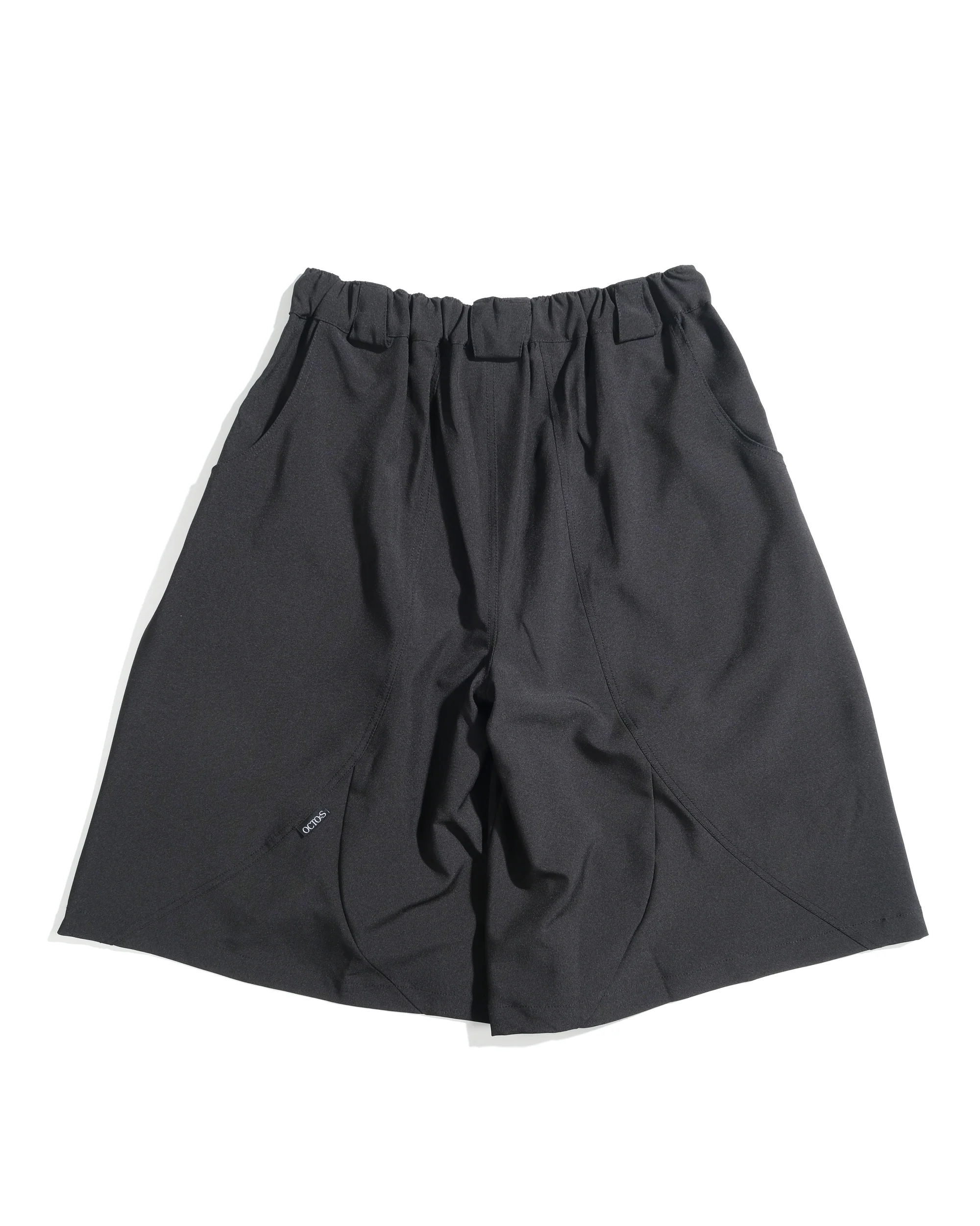 Octo Gambol S26-SD1-S Structured Wide Shorts - Black