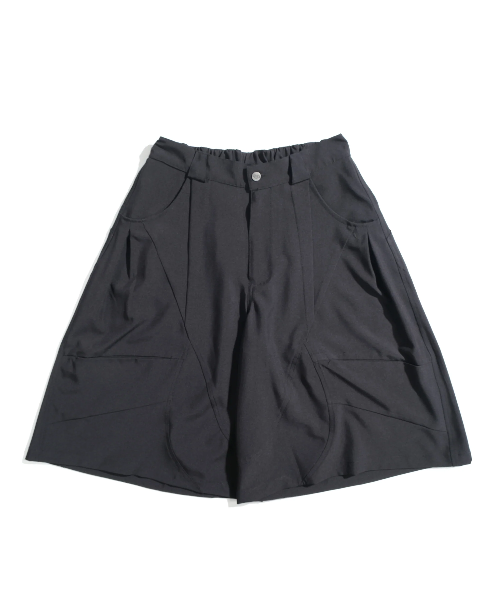 Octo Gambol S26-SD1-S Structured Wide Shorts - Black