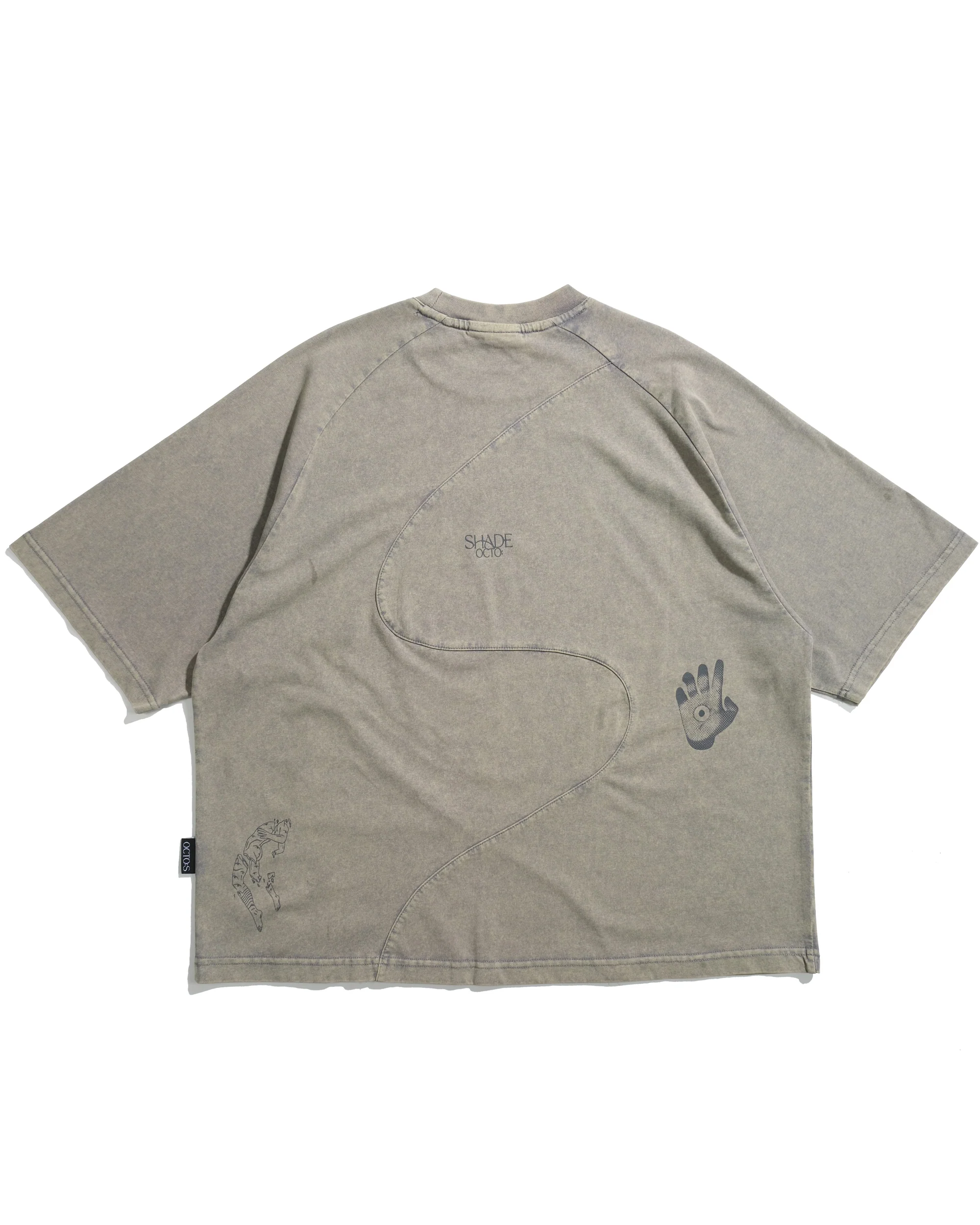 Octo Gambol S26-SD1-T S-Flow Washed Tee - G-Grey