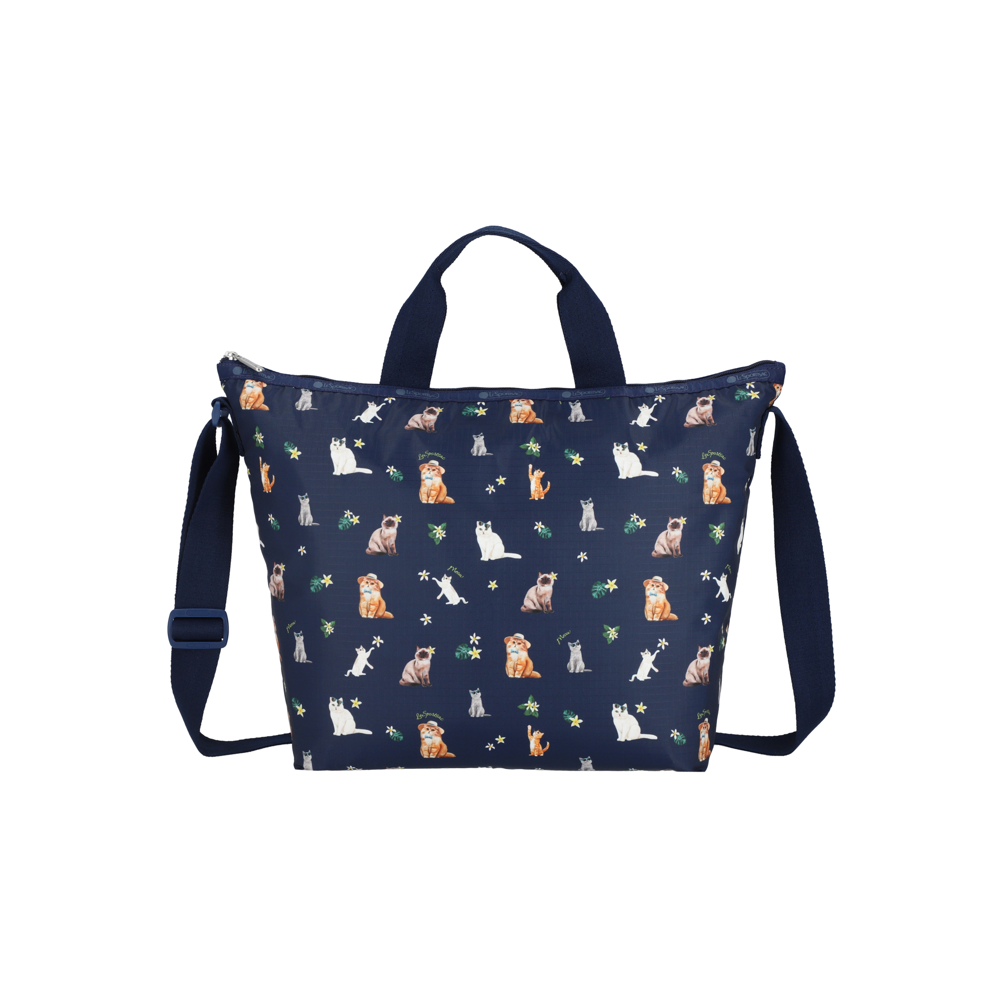 DELUXE 手挽斜揹兩用袋 (TROPICAL MEOW CAT)