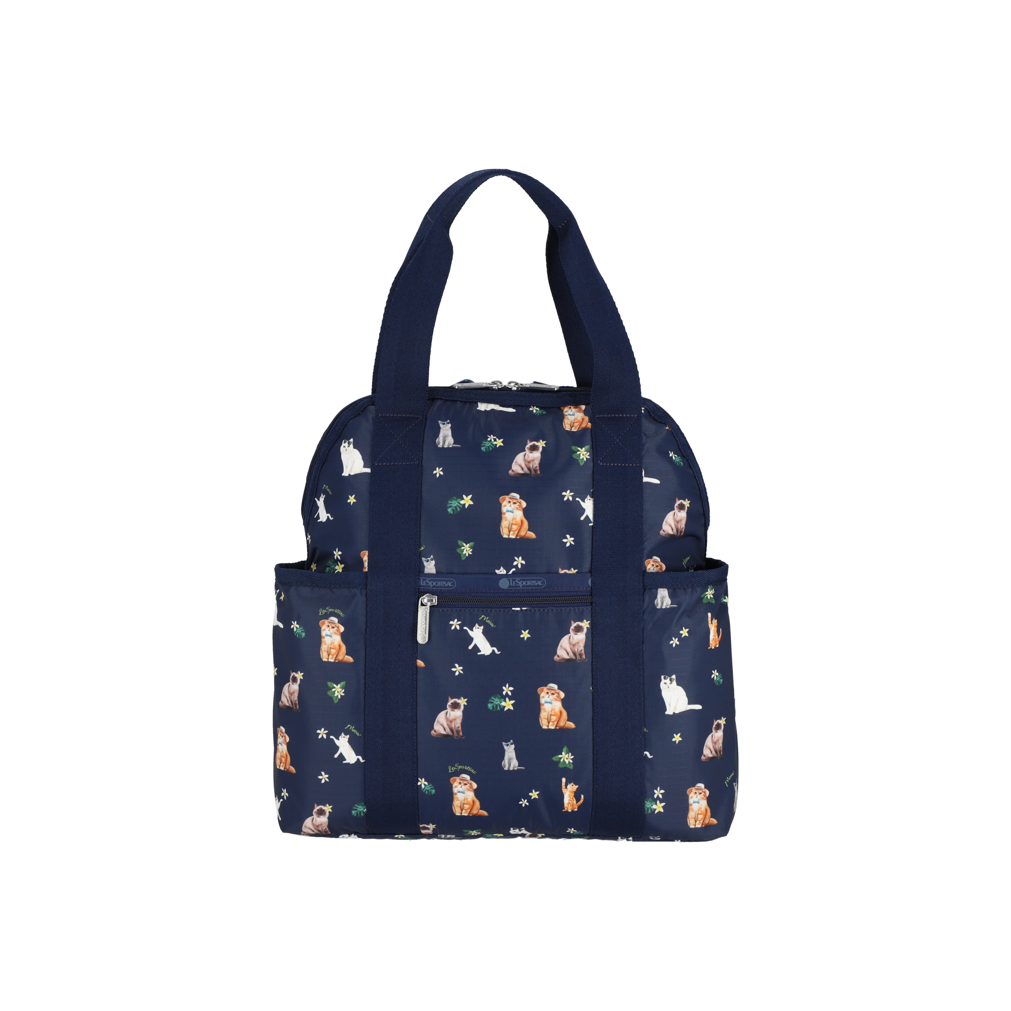 DOUBLE TROUBLE BACKPACK (TROPICAL MEOW CAT)