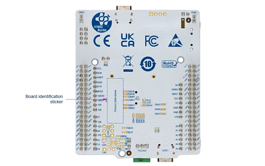 NUCLEO-C542RC,LAYOUT,背面