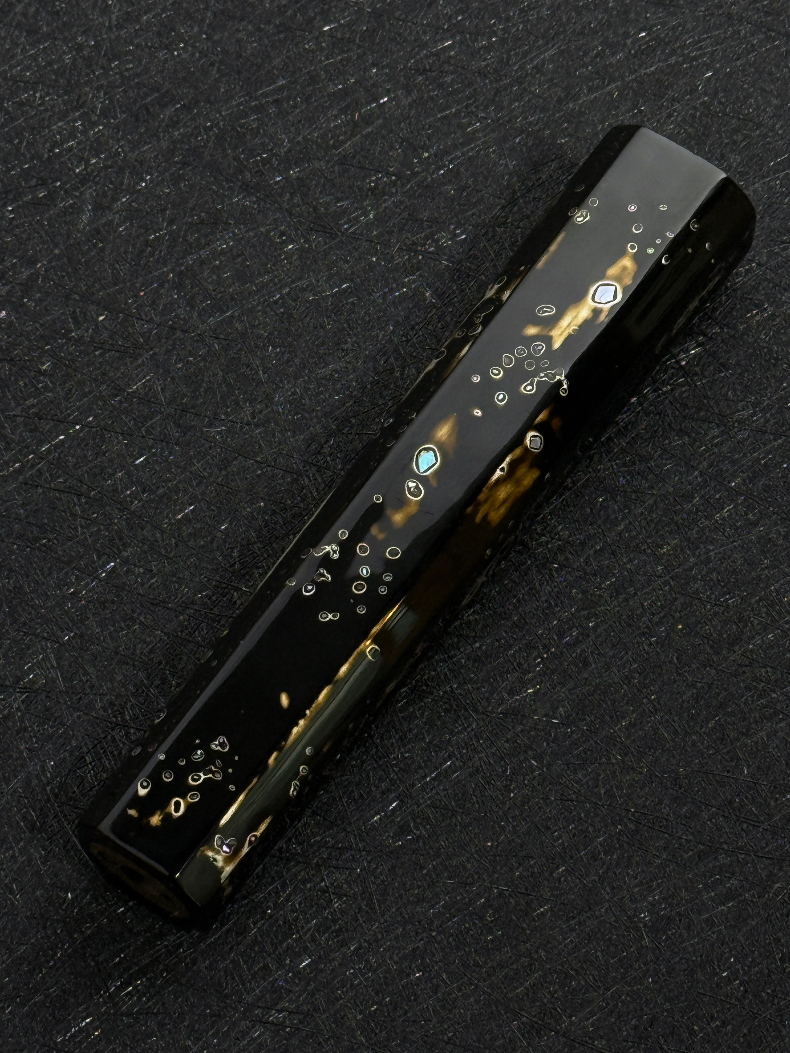 黑 變塗 漆柄  柳刃用