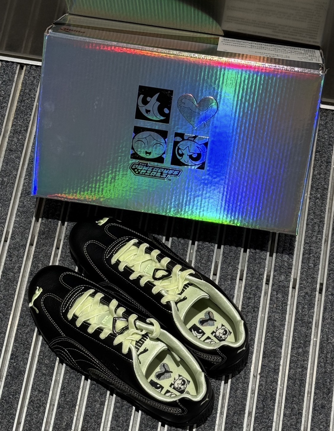 <驚喜聯名💥>PUMA Speedcat  x Powerpuff Girls  飛天小女警 黑綠 毛毛款