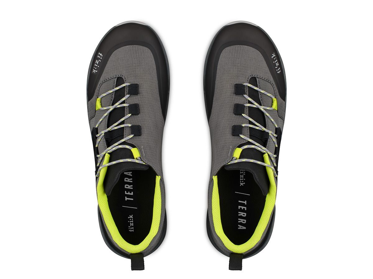 Fizik TERRA ERGOLACE X2 FLAT 登山車鞋 - 黑/螢光黃