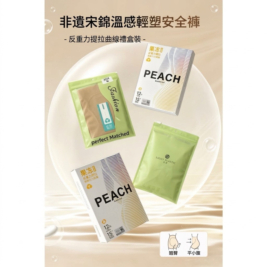 非遺傳承 x 科技塑形 夏季必備 溫感輕塑安全褲
