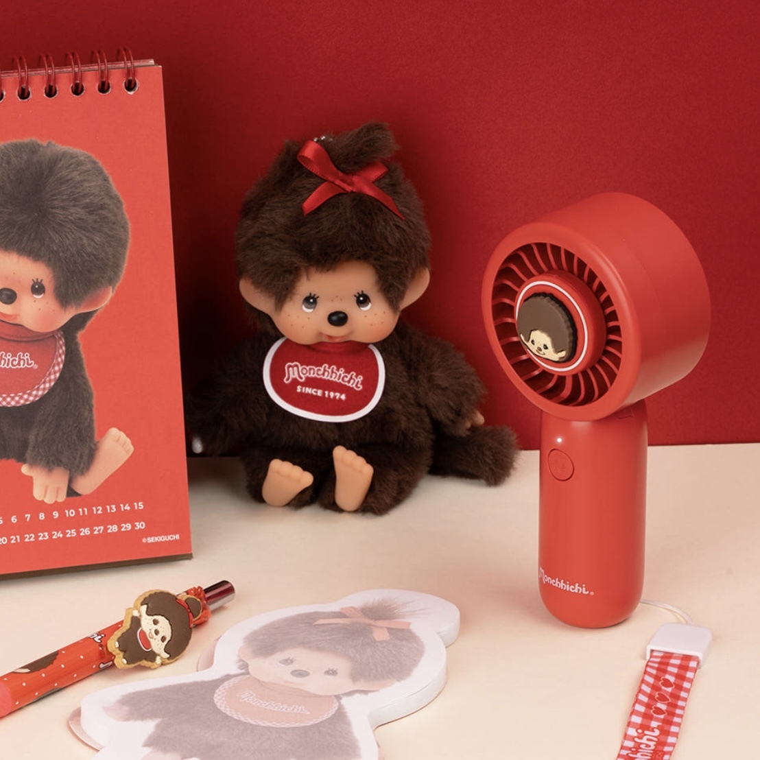 蒙奇奇 MONCHHICHI 手拿風扇 無線 夏天 攜便 輕巧