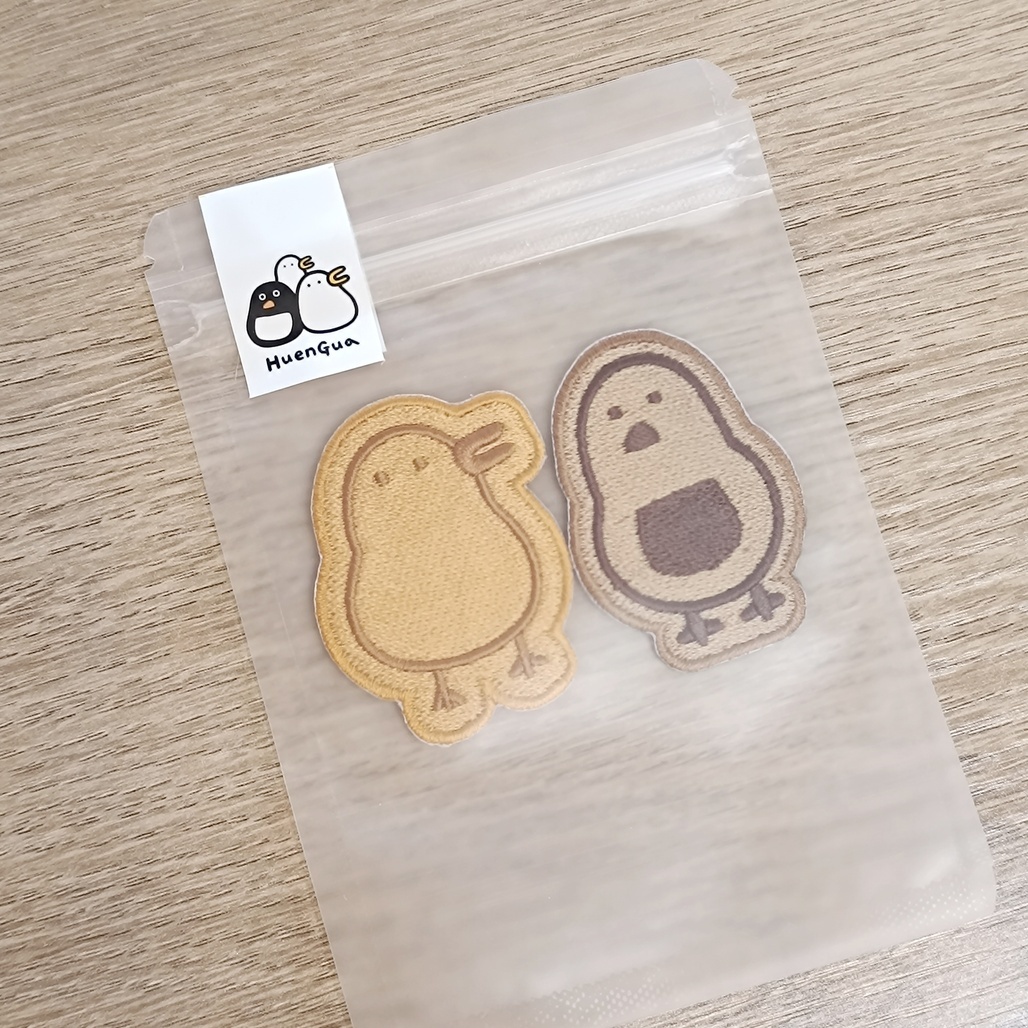 昏呱．熨燙刺繡餅乾組 刺繡片 燙貼布