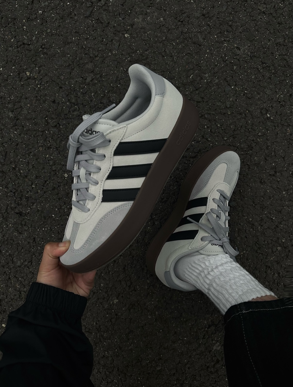 (預訂) Adidas Barreda - Grey White Black