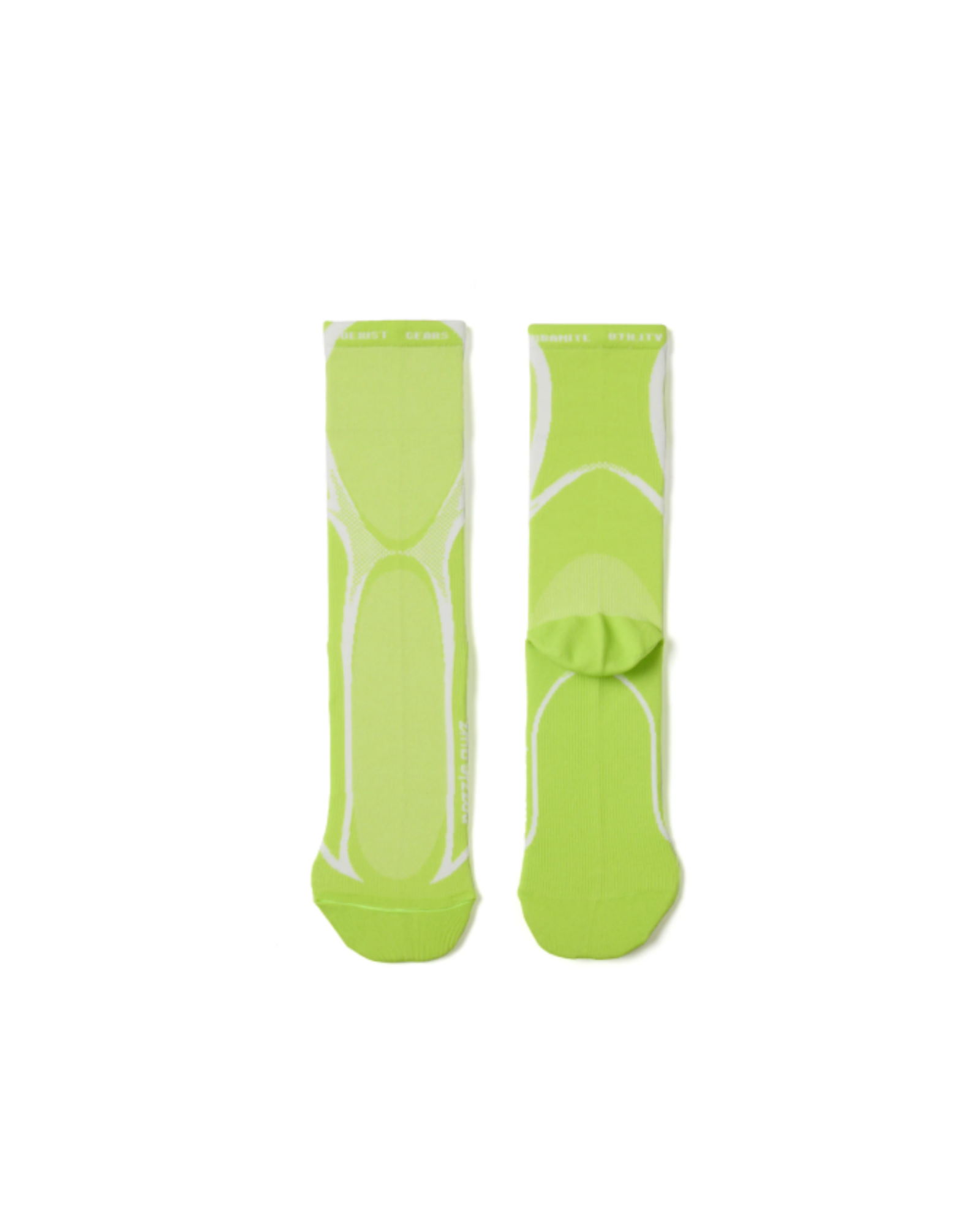 NOZZLE QUIZ Tactel® Contour 輕量中高筒休閒襪（廓螢）