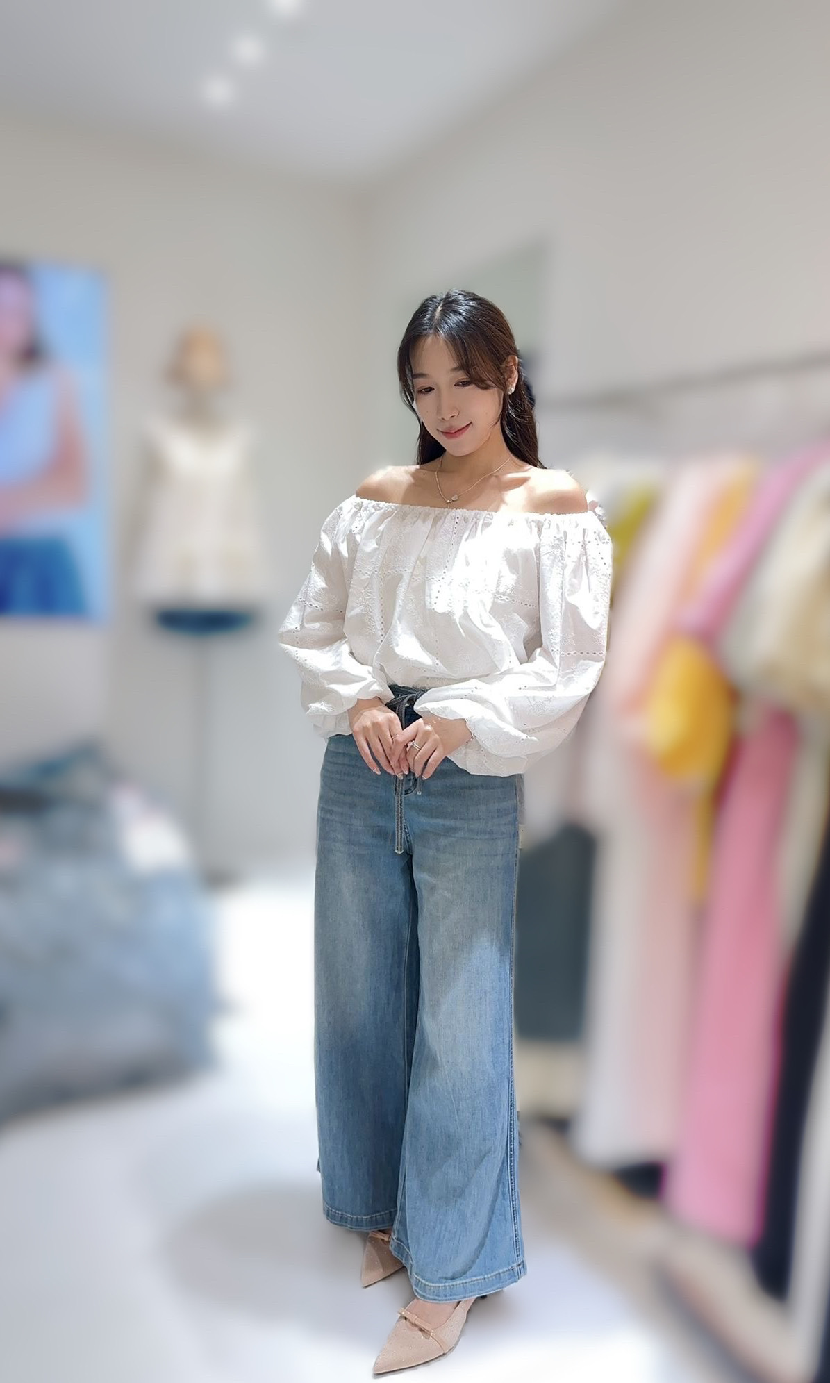 FC51  牛仔褲 👖S腰27 HIP40 長39.5 M腰29 HIP44 長39.5  L腰31 HIP 46 長40 $549[一口價]