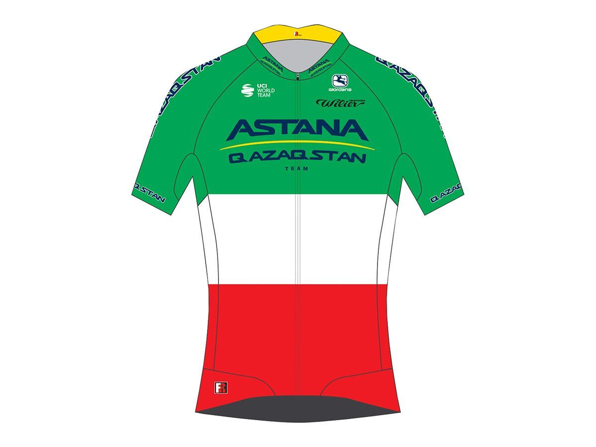 Giordana Astana Qazaqstan 2023 義大利國家冠軍 FR-C Pro 男款車衣