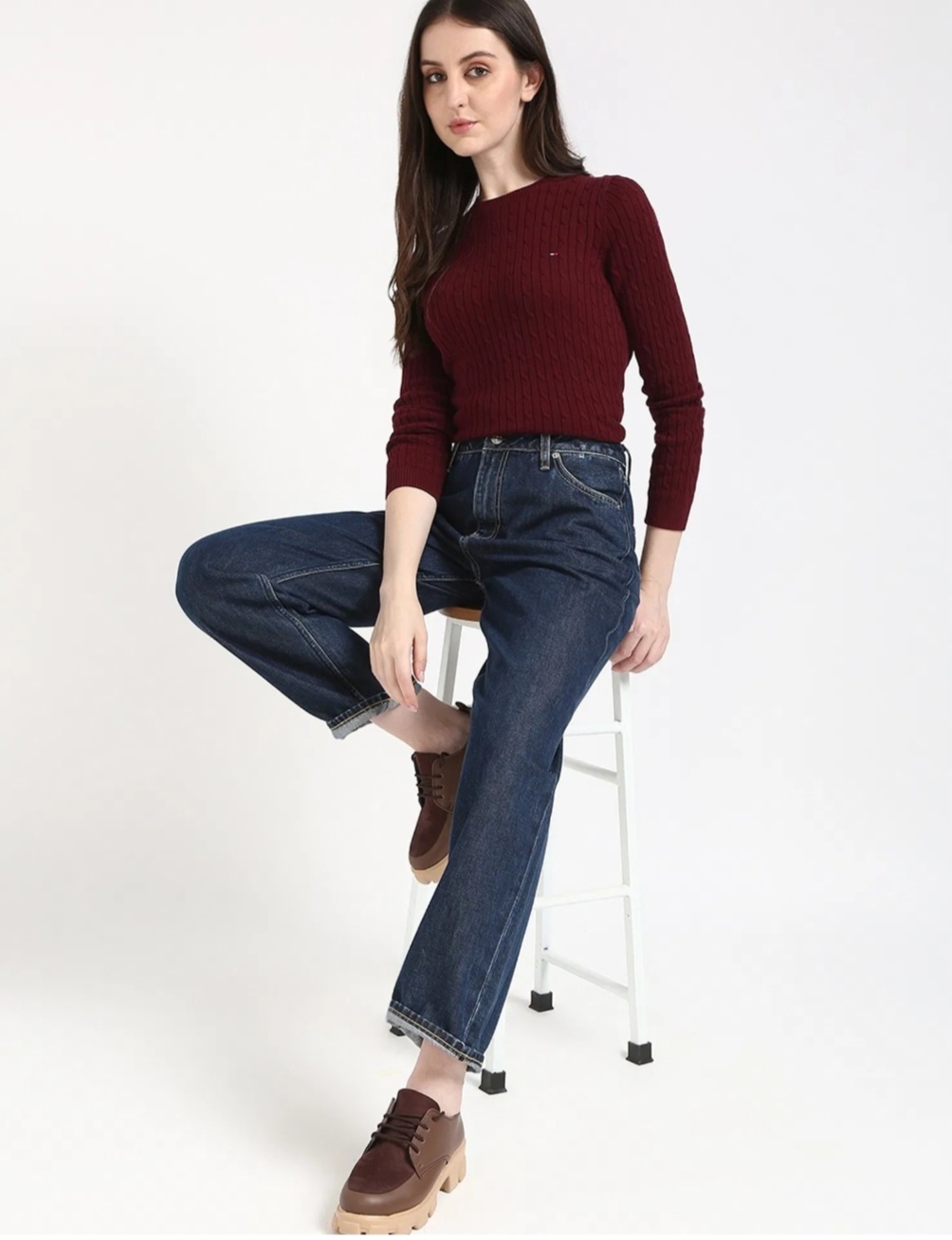 Tommy Hilfiger 女裝短袖麻花針織 TF4