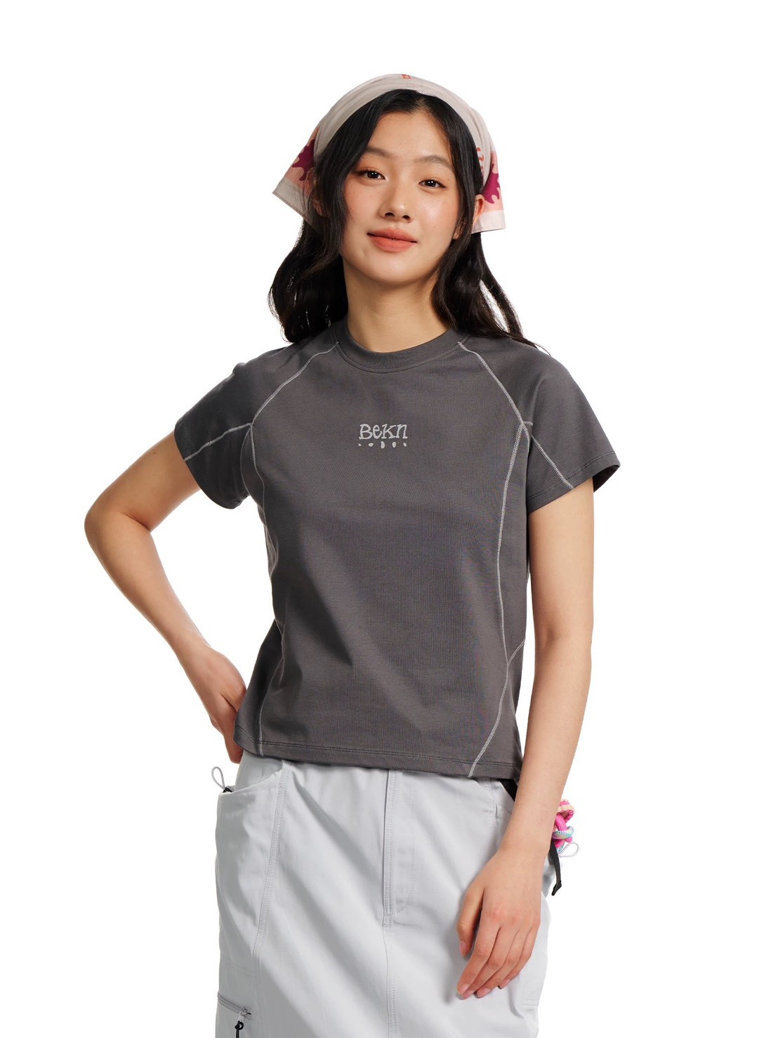 #預購 BELLKENIDEA 女款 撞色線條 速乾防曬 戶外運動短踢 兩色 BK398